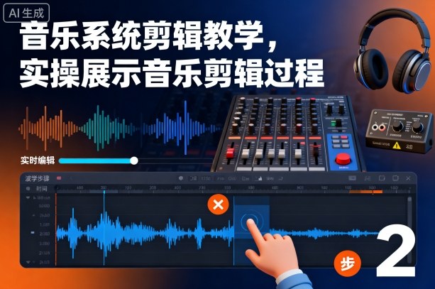 音乐系统剪辑教学，实操展示音乐剪辑过程-云慧网创