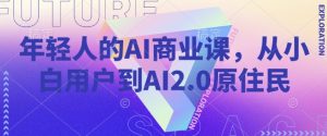 年轻人的AI商业课,从小白用户到AI2.0原住民-云慧网创