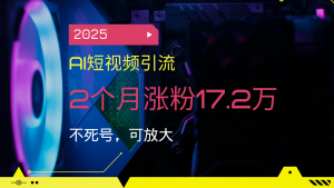 2025AI短视频引流,2个月涨粉17.2万,不死号,可放大-云慧网创