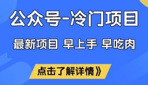 公众号冷门赛道,早上手早吃肉,单月轻松稳定变现1W【揭秘】-云慧网创