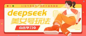 借助deepseek创作出各种风格的美女视频,7天快速涨粉,多种变现月入万元-云慧网创