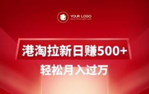 港淘拉新项目日入5张,轻松月入过W-云慧网创