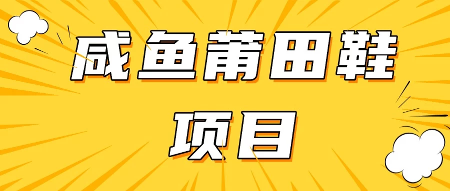 咸鱼高转化项目，附带货源，每日稳定300＋-云慧网创