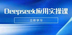 Deepseek应用实操课:AI制作数字妈妈、写真、短视频,辅导作业,PPT制作等-云慧网创