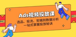 Ads视频投放课全解析:选品、投流、剪辑到数据分析,一站式掌握投放秘诀-云慧网创
