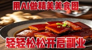 用AI做精美美食图,无需专业设备拍摄,轻轻松松开启副业-云慧网创