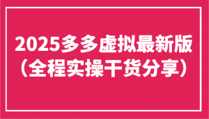 2025多多虚拟最新版(全程实操干货分享)工作室可以批量复制,主打一个稳定-云慧网创