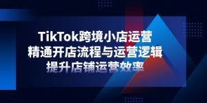 TikTok跨境小店运营,精通开店流程与运营逻辑,提升店铺运营效率-云慧网创