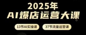 2025年AI爆店运营大课,13节AI实操课+37节流量运营课-云慧网创