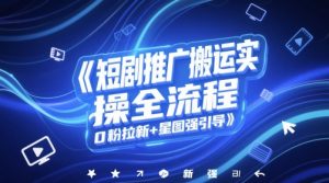 短剧推广搬运实操全流程,0粉拉新+星图强引导-云慧网创