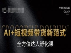 AI+短视频带货新范式,全方位达人孵化课-云慧网创