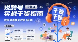 视频号实战干货指南,视频号直播全攻略(音频)-云慧网创