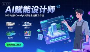 AI赋能设计师, 2025全新comfyui设计全流程工作流 ,室内-建筑-景观-美术,零基础直接上手-云慧网创