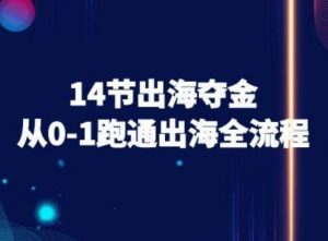 14节出海夺金从0-1跑通出海全流程-跨境电商教程-云慧网创