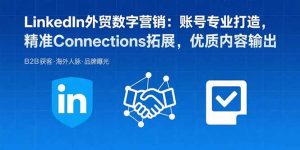 LinkedIn外贸数字营销:账号专业打造,精准Connections拓展,优质内容输出-云慧网创