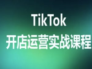 TikTok开店运营实战课程,TK跨境电商实操全流程-云慧网创