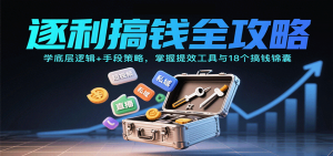 逐利搞钱全攻略：学底层逻辑+手段策略，掌握提效工具与18个搞钱锦囊-云慧网创