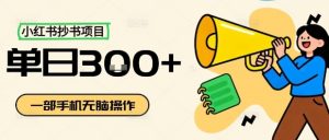 小红书抄书项目,无脑操作,一天3张-云慧网创