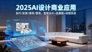 2025AI设计商业应用:室内/软装/建筑/景观,智能设计+效果图+动画实战-云慧网创