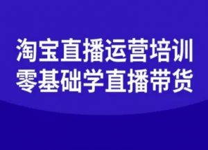 淘宝直播运营培训-零基础学会直播卖货-云慧网创