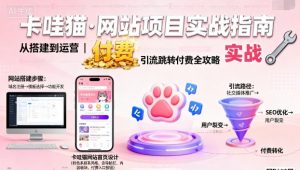 卡哇猫·网站项目,网站搭建与运营以及引流跳转付费-云慧网创