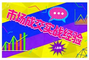市场成交实战经验,从认知觉醒到实操落地,快速掌握市场开拓与成交核心能力-云慧网创