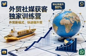 外贸社媒获客独家训练营,外贸新模式,快速做外贸-云慧网创