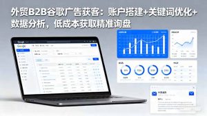 外贸B2B 谷歌广告获客:账户搭建+关键词优化+数据分析 低成本获取精准询盘-云慧网创