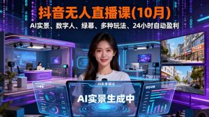 抖音无人直播课(10月-云慧网创
