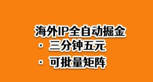 海外ip全自动掘金,2025必做蓝海项目,3分钟落地,矩阵直接开干【揭秘】-云慧网创